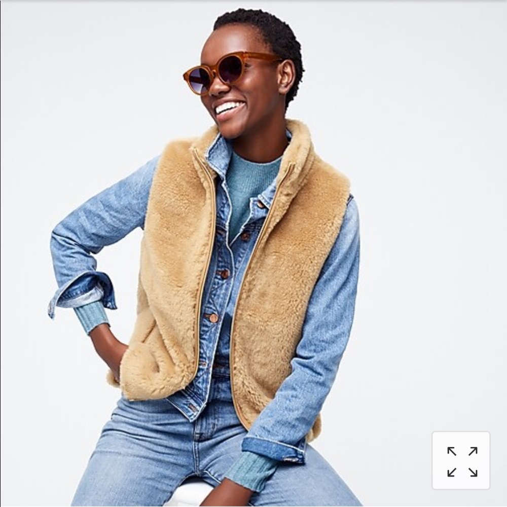 JCrew Plush Fleece Excursion Vest